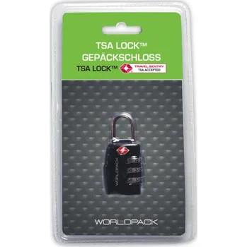 Příslušenství k zavazadlu Worldpack TSA kódový zámek - černá