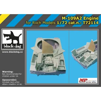 Plastikový model Blackdog 1/72 M-109 A 2 engine (Riich models)