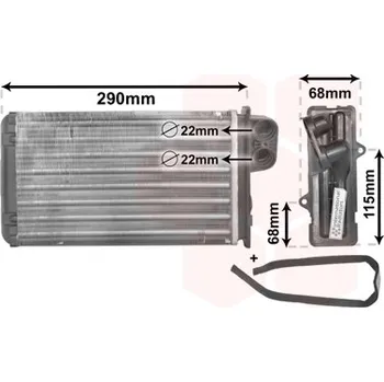 Výměník tepla Výměník tepla, vnitřní vytápění VAN WEZEL 40006100