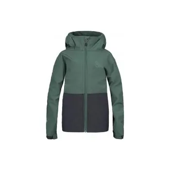 Hannah WAT JR dark forest/anthracite 110 - 116; Zelená bunda + DÁREK DLE VÝBĚRU!