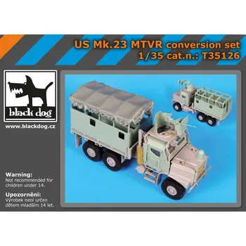 Plastikový model Blackdog 1/35 US Mk.23 MTVR conversion set (TRUMP)