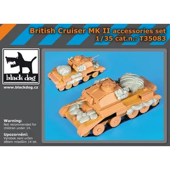 Plastikový model Blackdog 1/35 British Cruiser Mk.II accessory set (BRONCO)