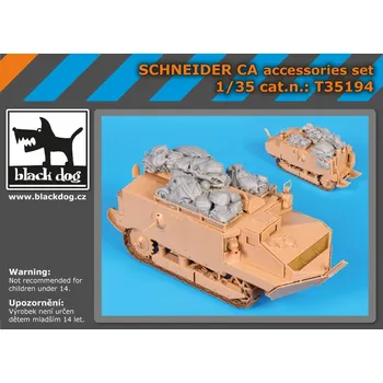 Plastikový model Blackdog 1/35 Schneider CA Acc.set (HOBBYB)