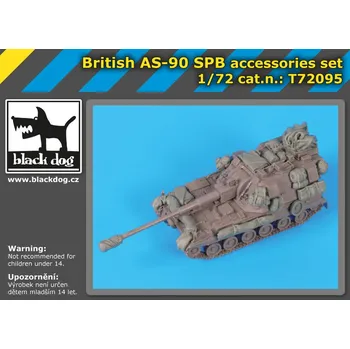 Plastikový model Blackdog 1/72 British AS-90 SPB accessories set (TRUMP)