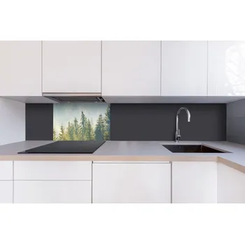 Obklad DIMEX | Dibond za kuchyňskou linku DBW-06040-141 | 60 x 40 cm | Mlha nad lesem + Dibond deska za kuchyňskou linku DIMEX v rozměru 60 x 40 cm, motiv Mlha nad lesemv rozměru