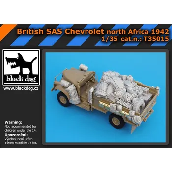 Plastikový model Blackdog 1/35 British SAS Chevrolet North Africa 1942 (TAM)