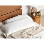 Sada 2 polštářů z mikrovlákna s vysokým profilem 40 x 80 cm polštáře do ložnice na spaní Beliani