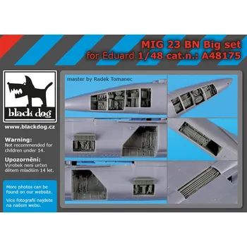 Plastikový model Blackdog 1/48 MiG-23 BN big set (EDU, TRUMP)