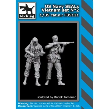 Plastikový model Blackdog 1/35 US Navy SEALs - Vietnam set No.2 (2 fig.)