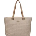 Dámská proutěná shopper taška Enrico Benetti Ibiza 78019 – béžová, papírové lýko, dlouhé popruhy, ideální na pláž i nákupy | Cooltovka.cz