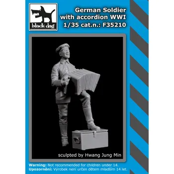 Plastikový model Blackdog 1/35 German soldier with accordion WWI (1 fig.)