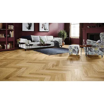 dřevěná podlaha Dřevěná podlaha třívrstvá BARLINEK Pure classico Herringbone 110 Dub bright 1WC000016