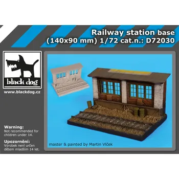 Plastikový model Blackdog 1/72 Railway station base (140x90 mm)