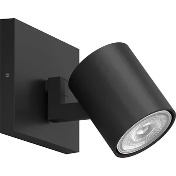 Nástěnné svítidlo Philips 8719514435292 přisazené stropní bodové svítidlo Runner 1x20W | GU10 - nastavitelné, černá