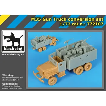 Plastikový model Blackdog 1/72 M 35 Gun Truck - conversion set (ACAD)
