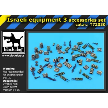 Plastikový model Blackdog 1/72 Israeli equipment set 3