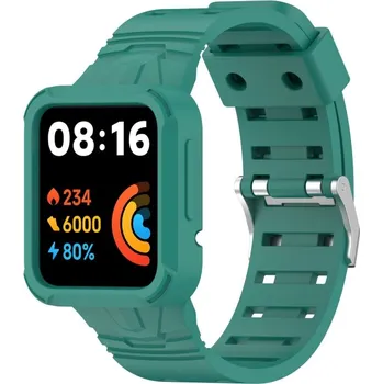Ostatní příslušenství k chytrým hodinkám VSECHNONAMOBIL 43962 GLACIER Ochranné pouzdro s řemínkem Xiaomi Redmi Watch 2 Lite zelené