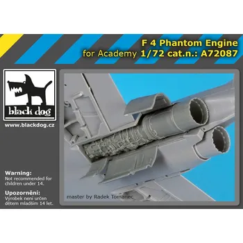 Plastikový model Blackdog 1/72 F-4 Phantom Engine (ACAD)