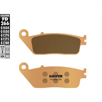 Brzdová destička GALFER brzdové destičky KH226 / KH142 sintrované barva zlatá skútr (GALFER brzdové destičky KH226 / KH142 sintrované barva zlatá skútr)