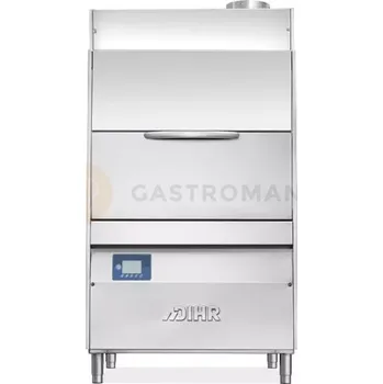 Myčka nádobí Myčka na nádobí pro silně znečištěné kuchyňské náčiní s rekuperací tepla, s košem s prům. 850 mm | DIHR, GRANULES-1000-TR-PLUS