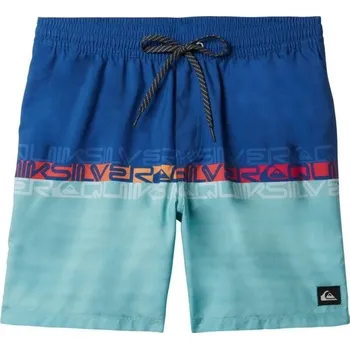 Pánské plavky Pánské plavky Quiksilver EVERYDAY WORDBLOCK VOLLEY 17 S Modrá, Tyrkysová, Červená