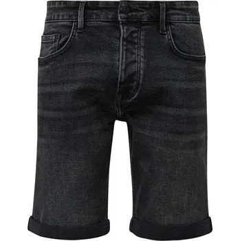 Pánská móda Pánské džínové šortky s.Oliver Q/S DENIM TROUSERS 33 Černá