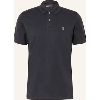 Pánská košile Marc O'polo Pánská Polokošile Z Piké Regular Fit, tmavě modrá, L