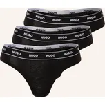 Hugo Dámské Kalhotky String, 3 Kusy V Balení, černá, 40