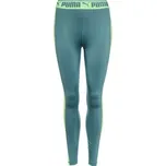 Dámské legíny Puma STRONG HIGH WAIST FULL LEGGINGS S Světle modrá, Světle zelená