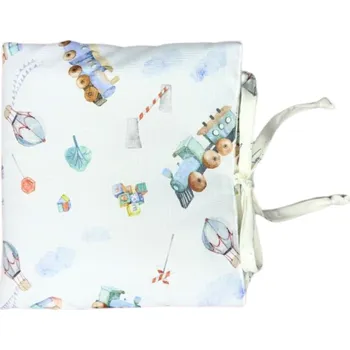 Přebalovací podložka Mimilove Skládací přebalovací podložka Vláčky White