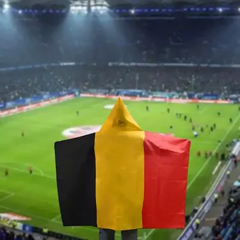 Vlajka Originální tělová vlajka s kapucí (150x90cm, 3x5ft) - Belgie