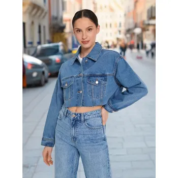 Dámská casual bunda Sinsay - Džínová bunda - modrá - 802BK-55J - 802BK-55J-34-1