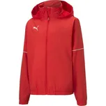 Dětská sportovní bunda Puma TEAM GOAL RAIN JACKET 152 Červená, Bílá