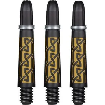 Příslušenství pro šipky Shot Násadky Koi Carbon - short - gold