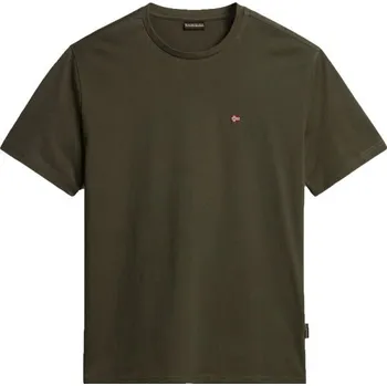 Pánské tričko Pánské tričko Napapijri SALIS SS SUM S Khaki, Červená