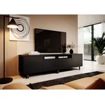 TV skříňka Log 180 černá - kovové nohy