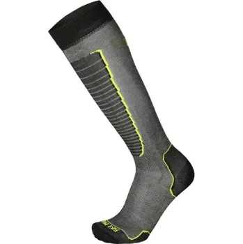 Pánské termo ponožky Lyžařské podkolenky Mico LIGHT WEIGHT WARM CONTROL SKI S Tmavě šedá, Černá, Žlutá