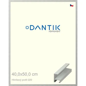 Rám na obraz DANTIK rámeček 40x50 | ALU profil 6220 Stříbrná matná (Plexi Čiré) (Vyrobeno s láskou u nás v DANTIKU)