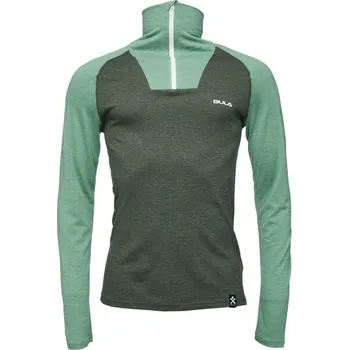 Pánské merino triko Bula RETRO S Khaki, Zelená