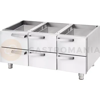 Blok Podstavec neutrální 1200 s šuplíky | STALGAST, Linia 700