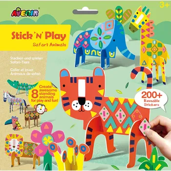 Desková hra Hraj si a nalepuj Divoká zvířata