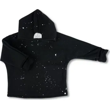 Chlapecká mikina Dětská mikina XISS SPLASHED S/M Černá