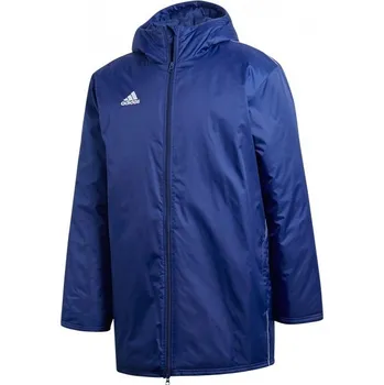 Pánská větrovka Pánská sportovní bunda adidas CORE 18 JACKET S Modrá, Bílá