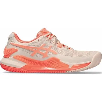 Dámská tenisová obuv Dámská tenisová obuv ASICS GEL-RESOLUTION 9 W CLAY 6 Růžová, Bílá, Lososová