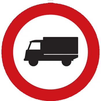 Dopravní značení Dopravní značka Zákaz vjezdu nákladních automobilů - B4