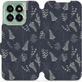 Pouzdro na mobilní telefon Flipové pouzdro Mobiwear - Honor X8b - VP15S Kapradiny (Knížkové flip pouzdro, obal, kryt na mobil Honor X8b - VP15S Kapradiny, materiál Umělá kůže + TPU - ochrana 360°, stojánek, silikonová vanička, magnetické zavírání)