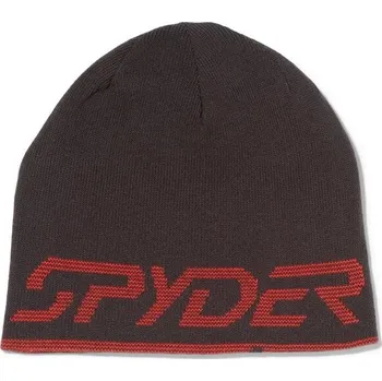 Čepice Pánská oboustranná zimní čepice Spyder REVERSIBLE OS Červená, Vínová, Černá