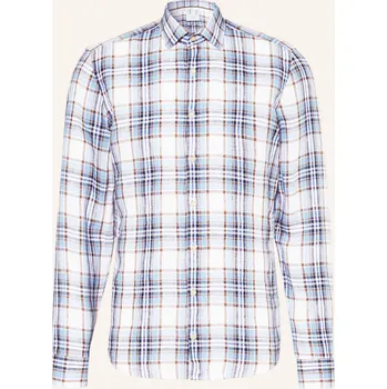 Olymp Pánská Lněná Košile Level Five Body Fit, tmavě modrá /...