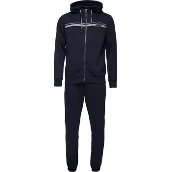 Pánská tepláková souprava Lotto MASON VIII S Tmavě modrá, Šedá