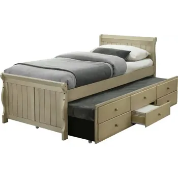 Ložnice Postel s přistýlkou ANTIKO 90x200 - antická bílá - SLEVA 3% s kodem radost25